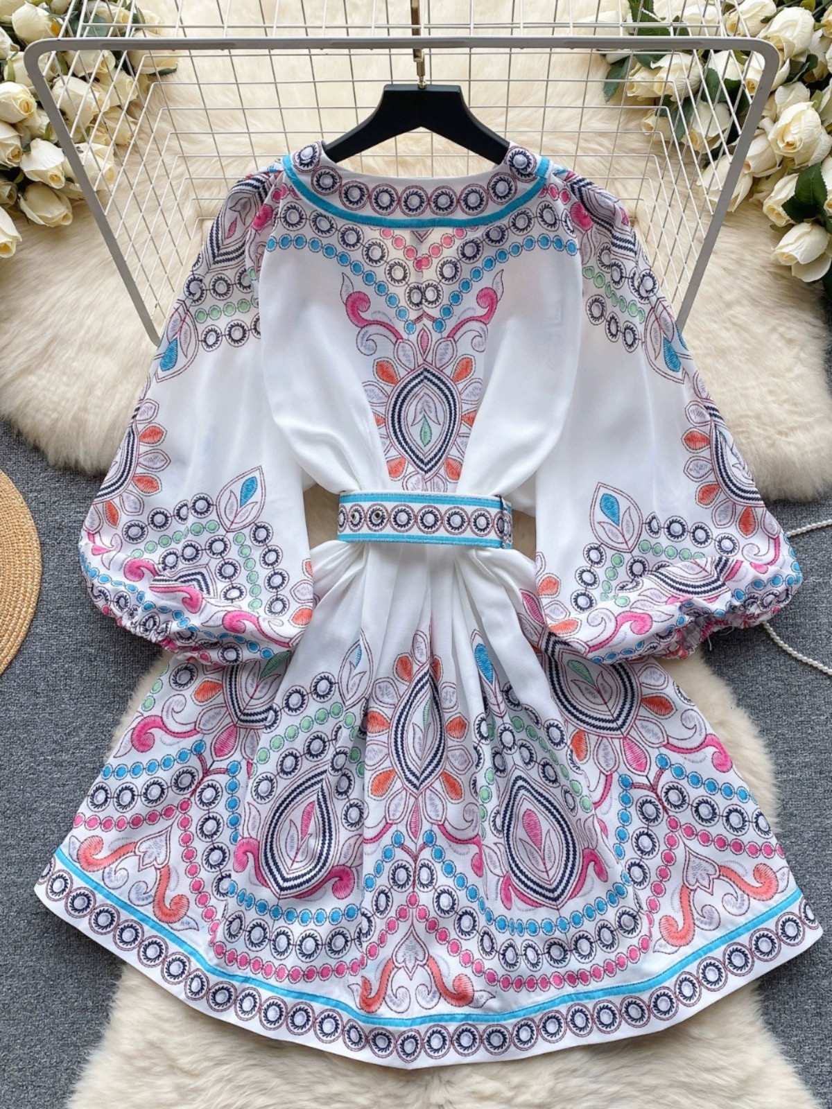 Tropical vibes dress ED281 images